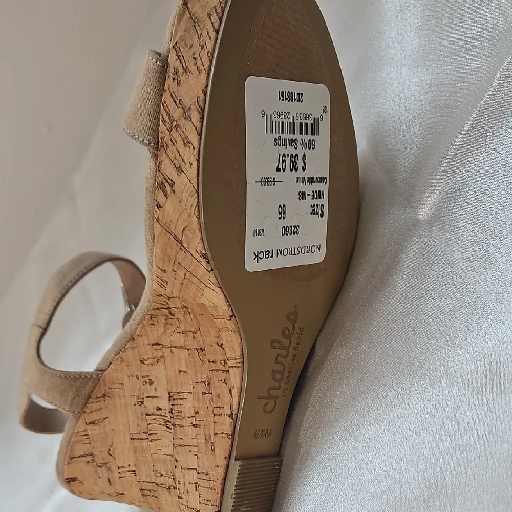 Charles By Charles David Tan Wedge Sandals - Picture 8 of 8